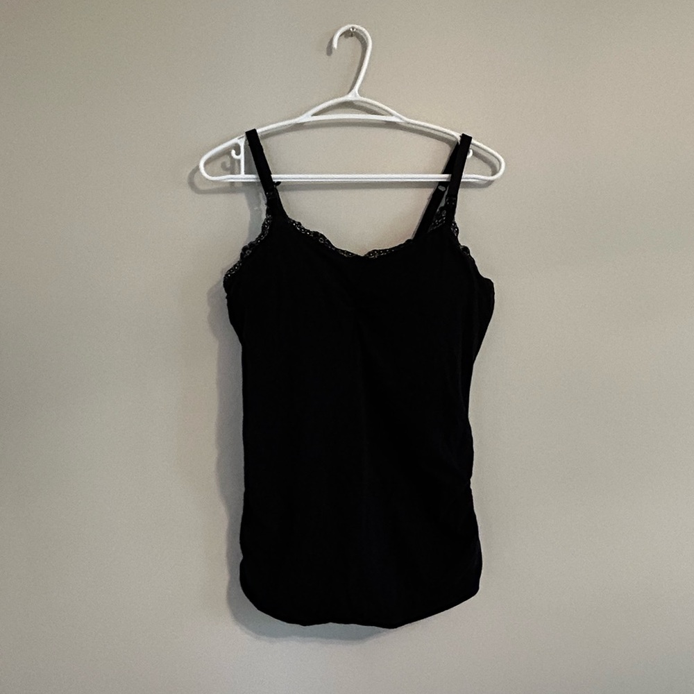 Jessica Simpson Lace Trim Nursing Tank Top